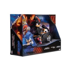 Sonic The Hedgehog 3 Movie Shadow 5"  and Motorcycle MOTORRAD Toy JAKKS PACIFIC